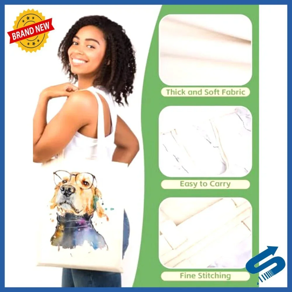 Canvas Tote Bags Bulk Pack DIY Sublimation Customizable Reusable Eco-Friendly